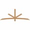 Ekena Millwork Alberta Smooth Timber Gable Bracket, Western Red Cedar, 84"W x 31"H x 1 1/2"D x 3 1/2"F, 9/12 Pitch GBW084X31X0204ALB00SWR - alternate 1